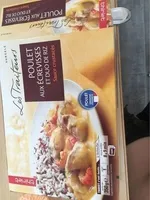 Poulet aux ecrevisses et duo de riz