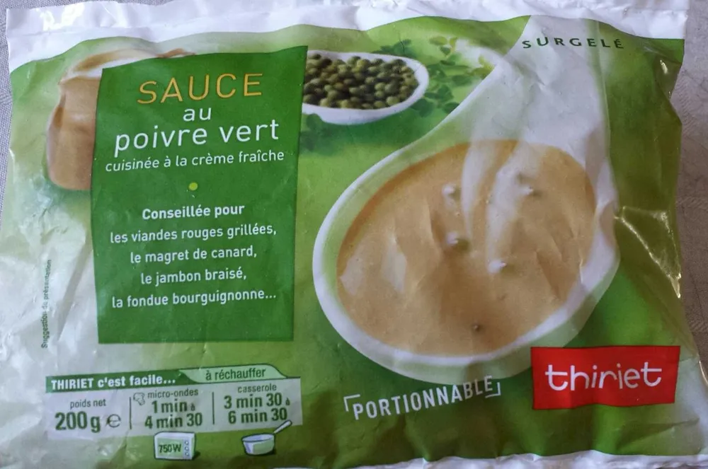 Sauce au poivre vert