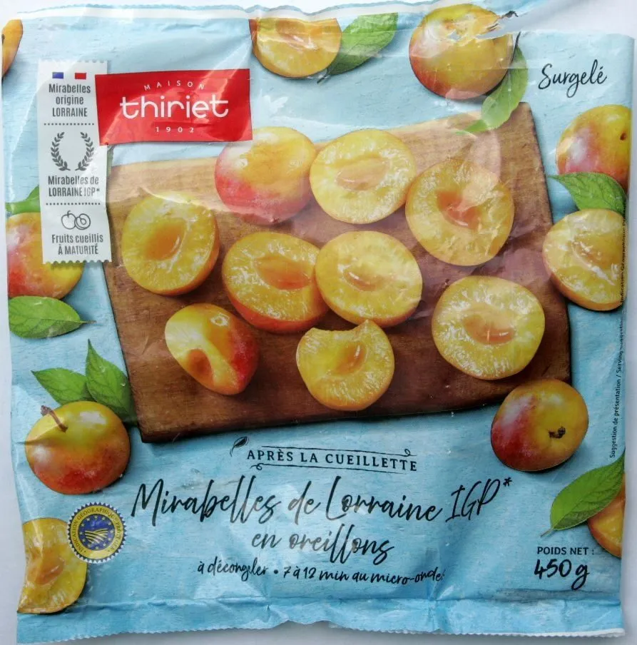 Mirabelles de Lorraine IGP en oreillons