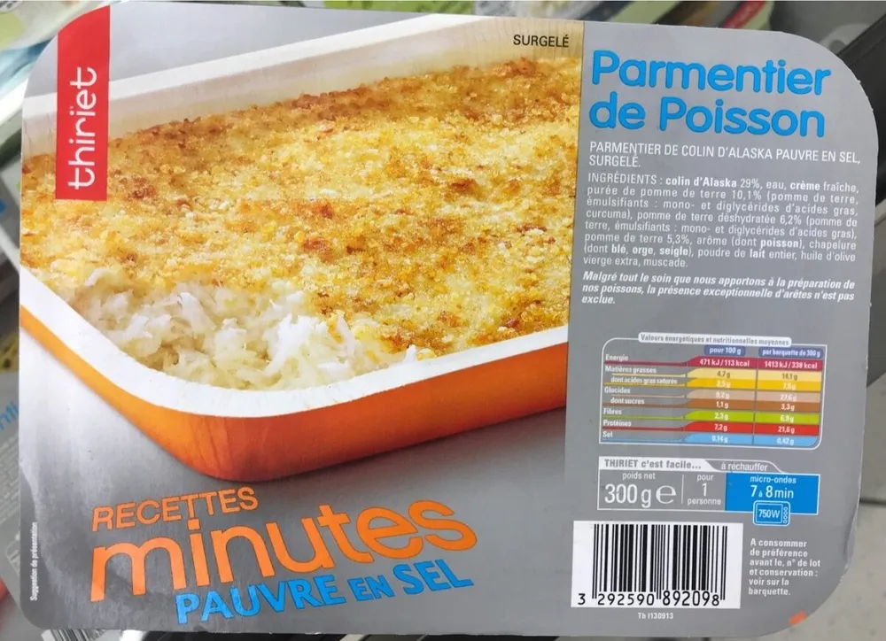 Parmentier de poisson