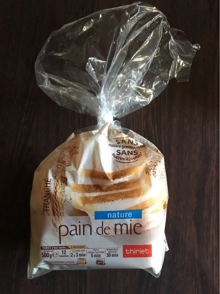 Pain de mie nature