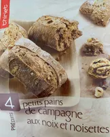 Petits pains de campagne noix et noisettes