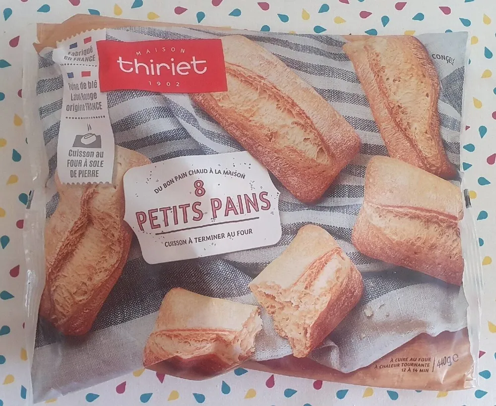 Petits pains précuits congelés