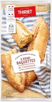 2 demi baguettes de campagne