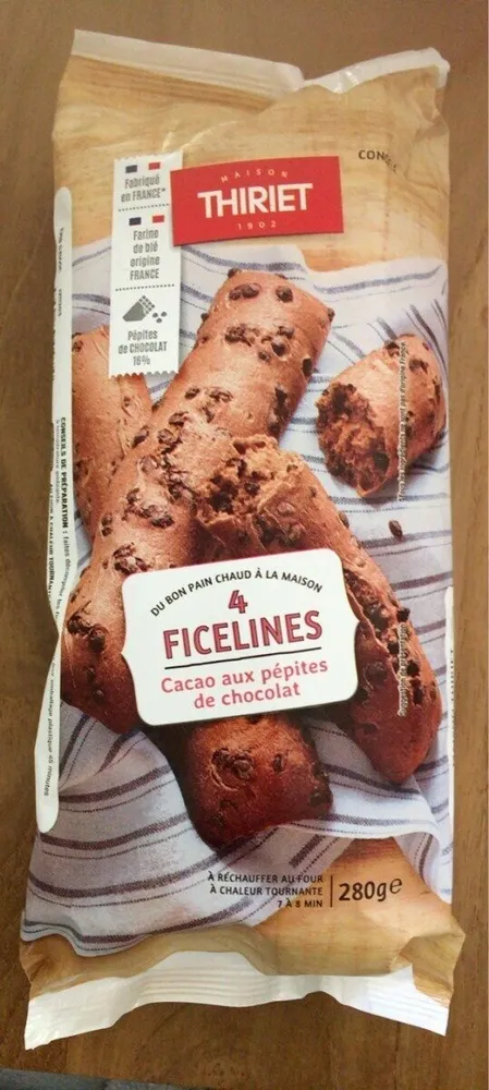 Ficelines cacao aux pépites de chocolat