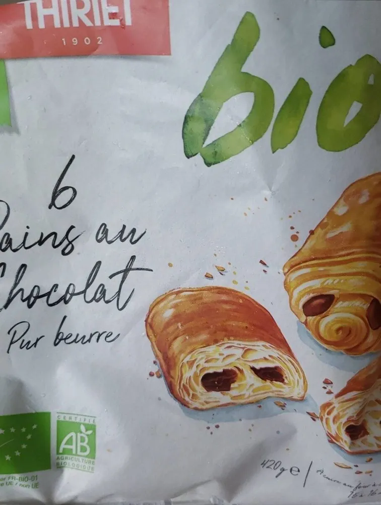 6 pains au chocolat pur beurre