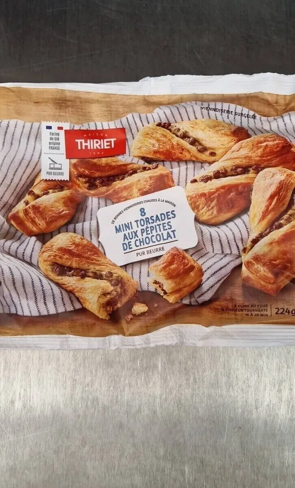 Mini torsades aux pépites de chocolat