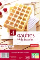 4 Gaufres de Bruxelles congelées
