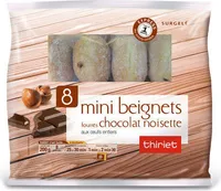 8 mini beignets fourrés chocolat noisette aux œufs entiers