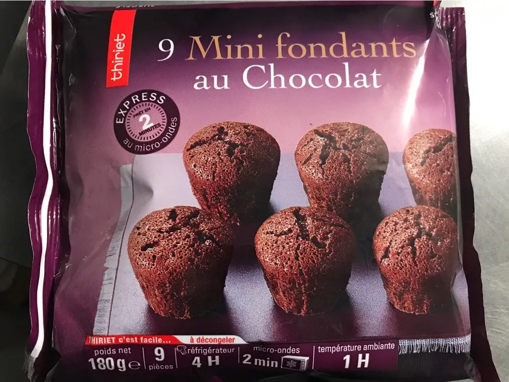 9 MINI FONDANT CHOCOLAT 180G