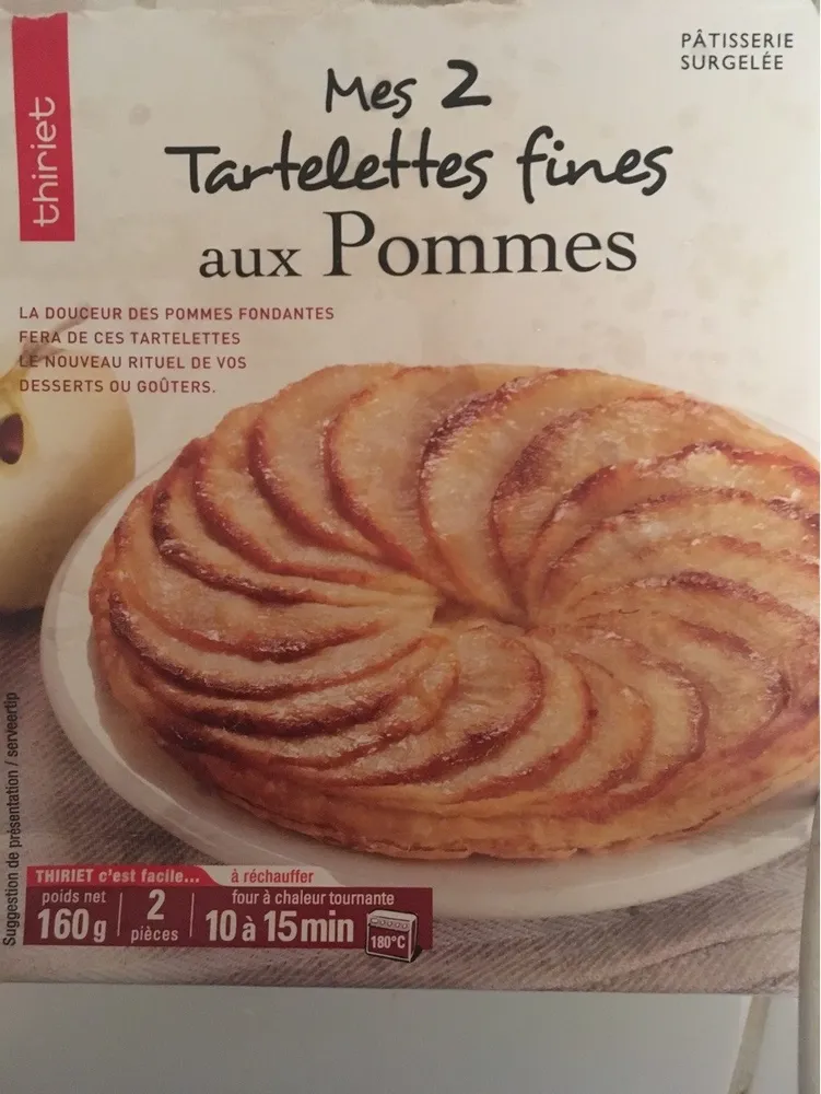 2 Tartelettes fines aux pommes