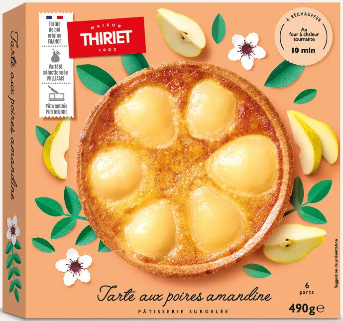 Tarte aux poires amandine
