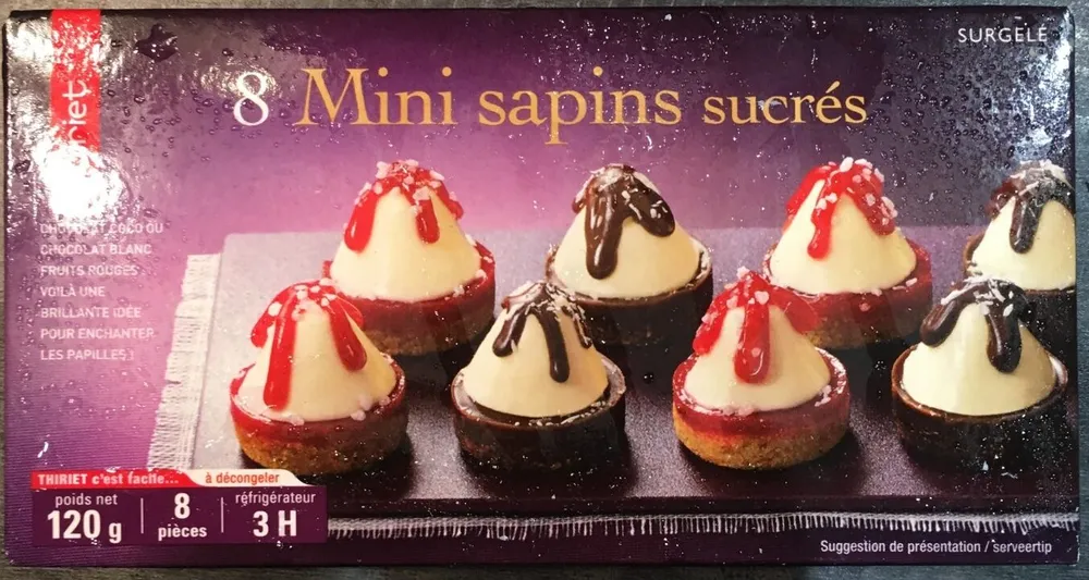 8 mini sapins sucrés