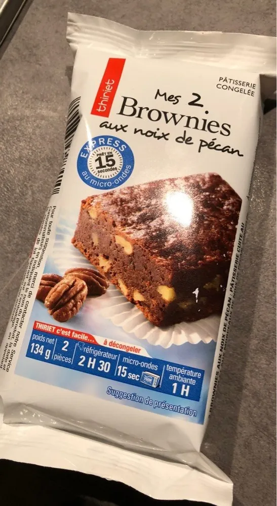 Mes 2 brownies aux noix de pecan