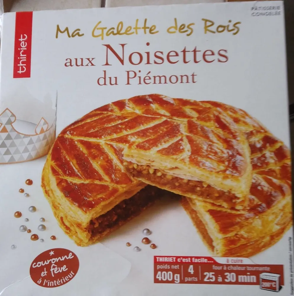 Ma galette des rois aux noisettes du Piémont