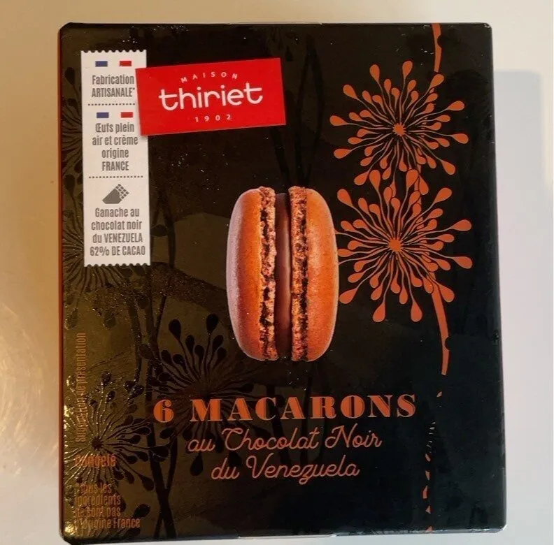 Macarons chocolat noir du Venezuela