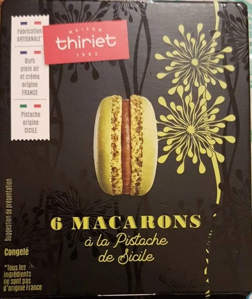6 Macarons à la Pistache de Sicile