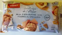 8 mini muffins fourrés au spéculoos