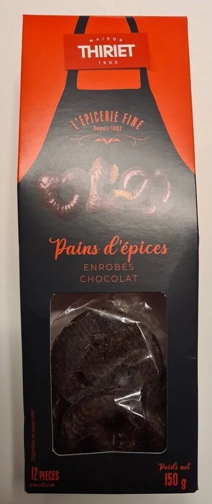 Pains d'épices enrobés chcolat
