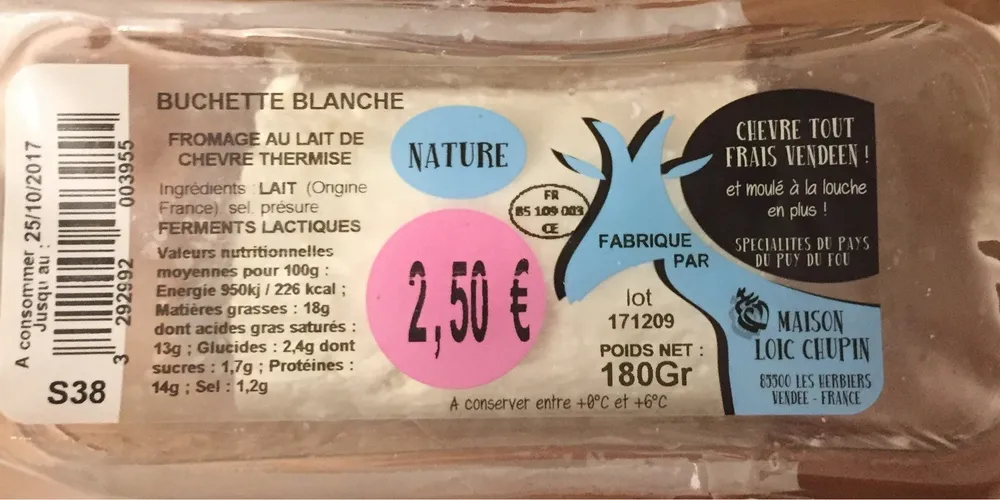 Buchette blanche nature