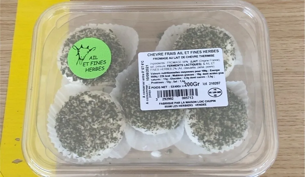 Chèvre frais Ail et Fines Herbes