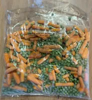 Petits pois et jeunes carottes surgelés