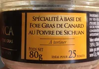 Foie gras à tartiner au poivre de Sichuan