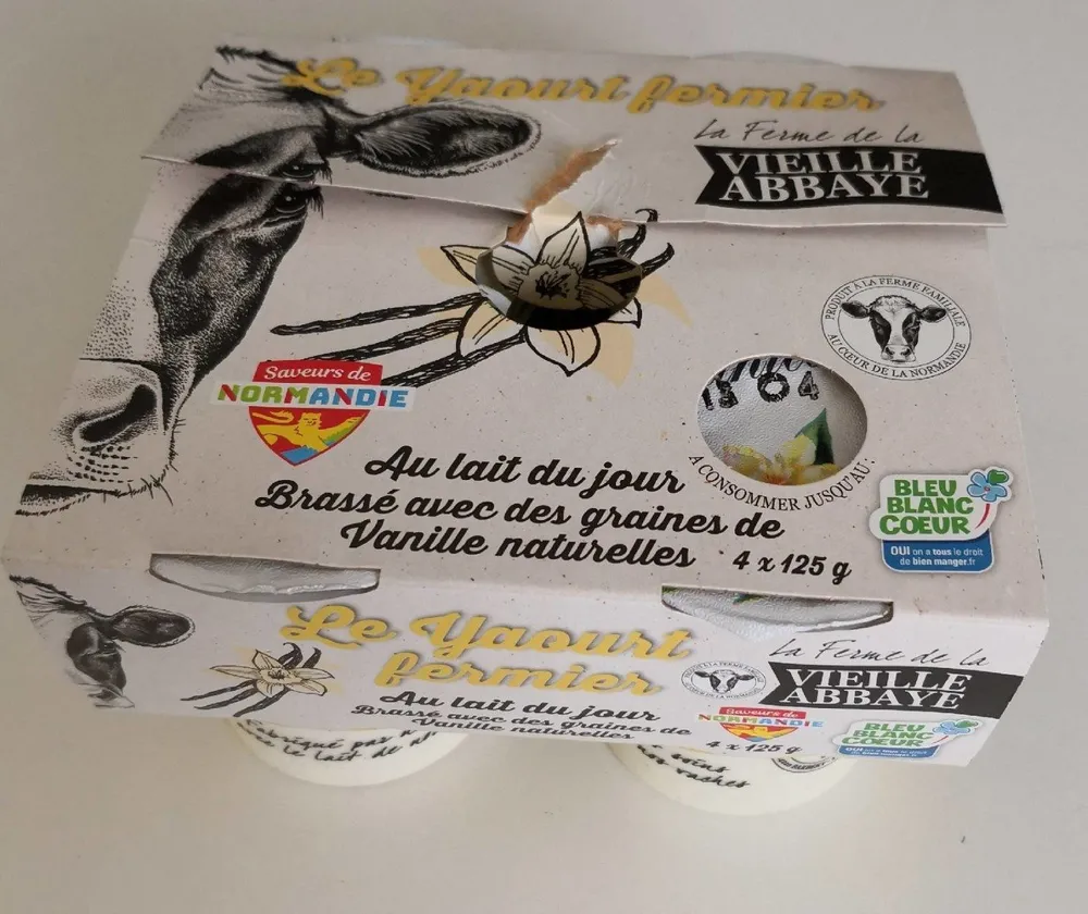 Yaourts fermiers brassés vanille