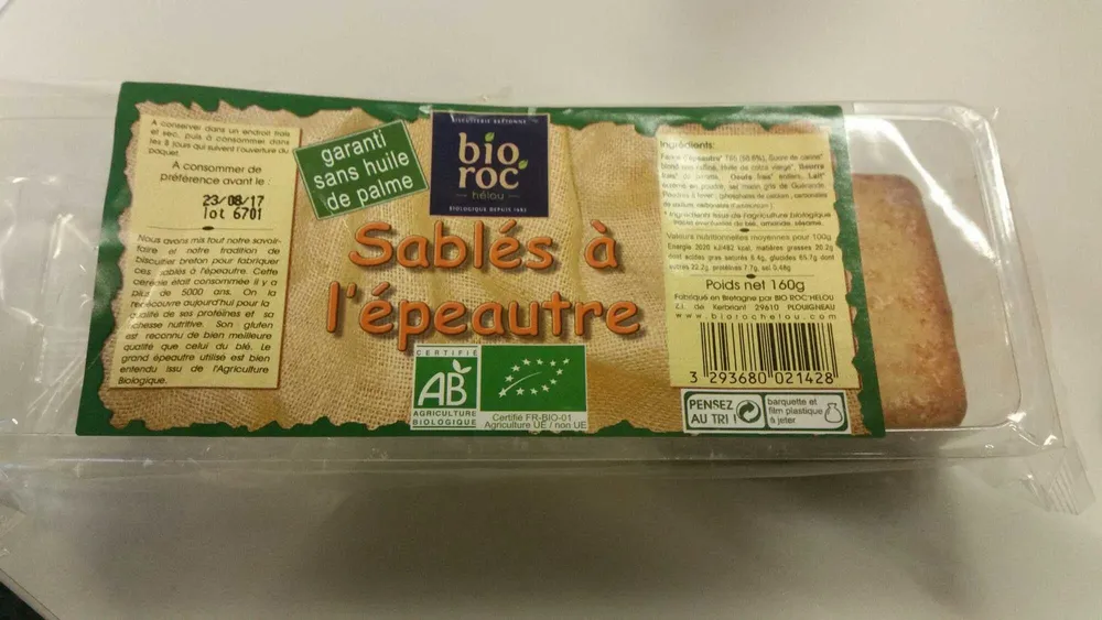 Sablés à l'épeautre