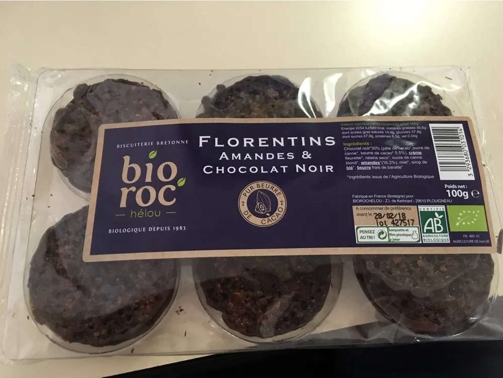 Florentins amandes & chocolat noir