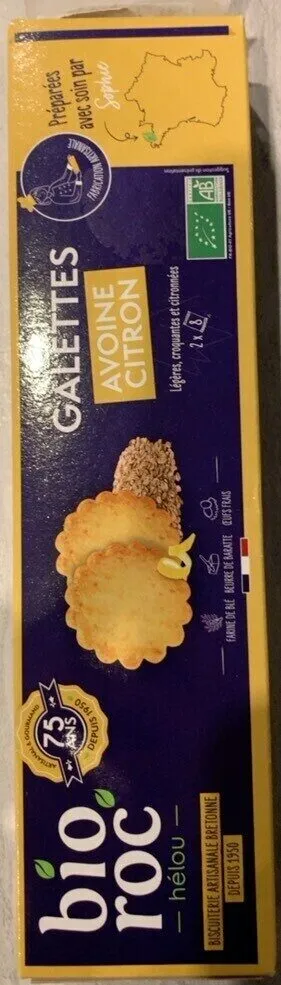 Galettes avoine citron