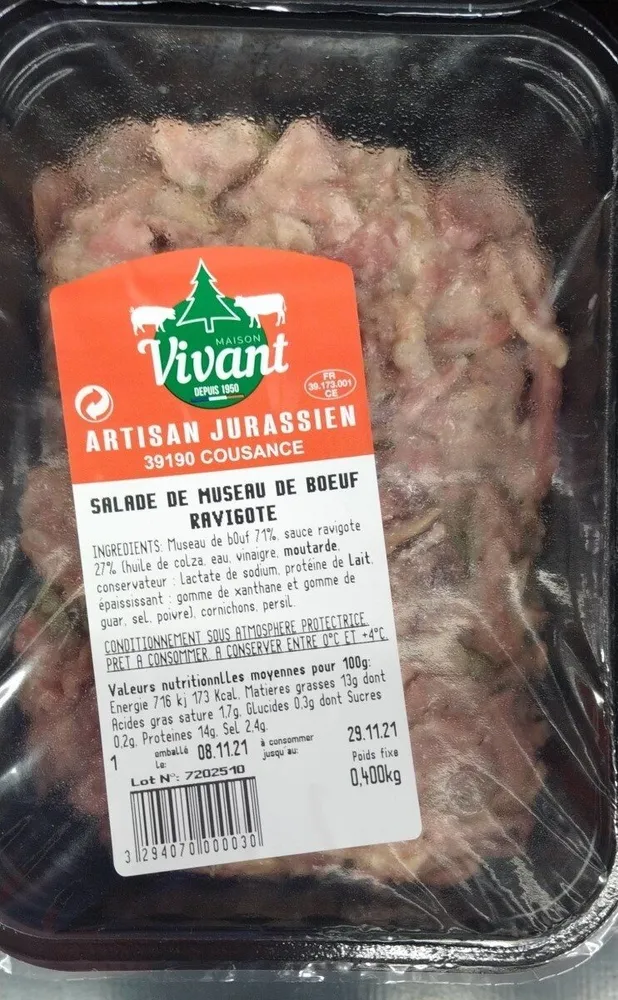 Salade de museau de boeuf ravigote