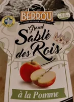 Grand sablé des rois à la pomme