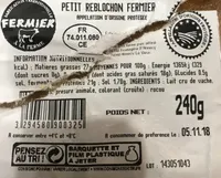Petit reblochon fermier