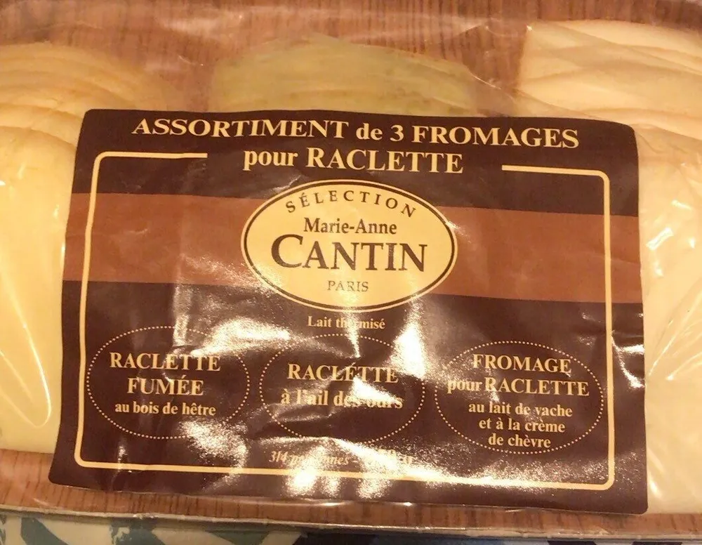 Assortiment de 3 fromage pour raclette