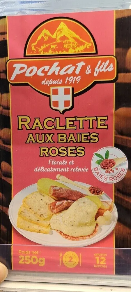 Raclette aux baies roses