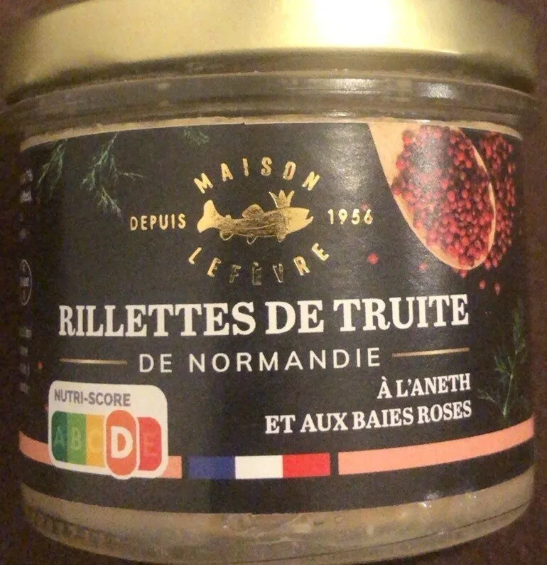 Rillettes de truite à l’aneth et aux baies roses