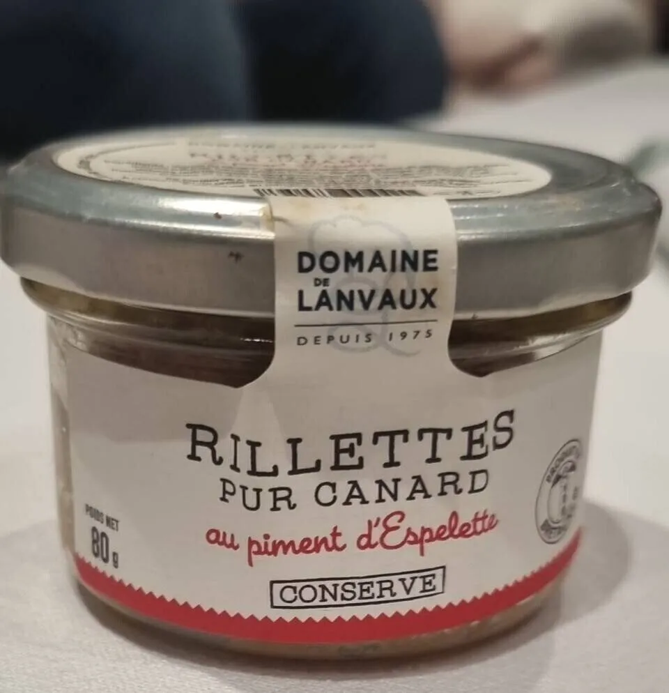 Rillettes pur canard au piment d'Espelette