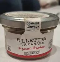 Rillettes pur canard au piment d'Espelette