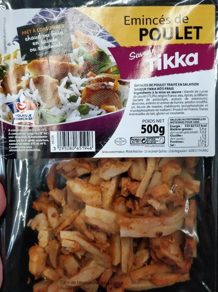 Émincés de poulet