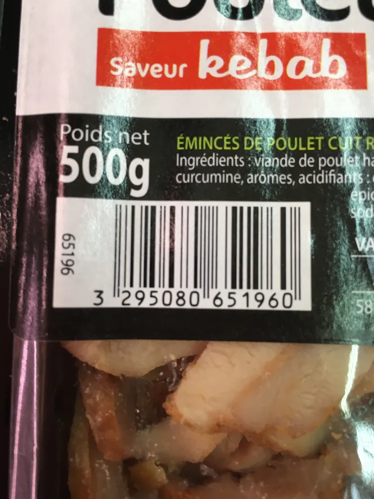 émincés de poulet cuit