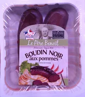 Boudin noir aux pommes à la farine de froment