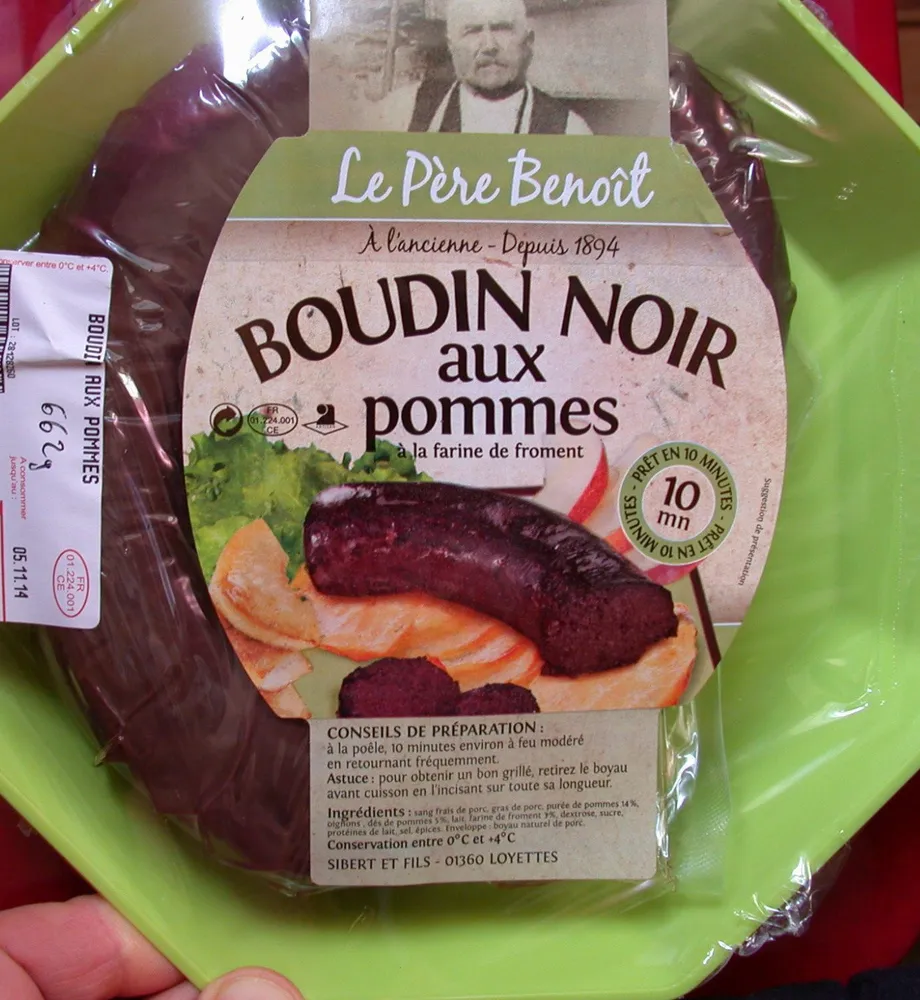 BOUDIN NOIR aux pommes, à l'ancienne