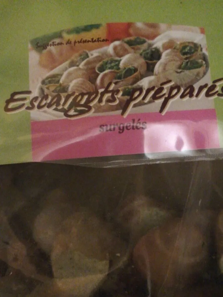 Escargots préparés surgelés