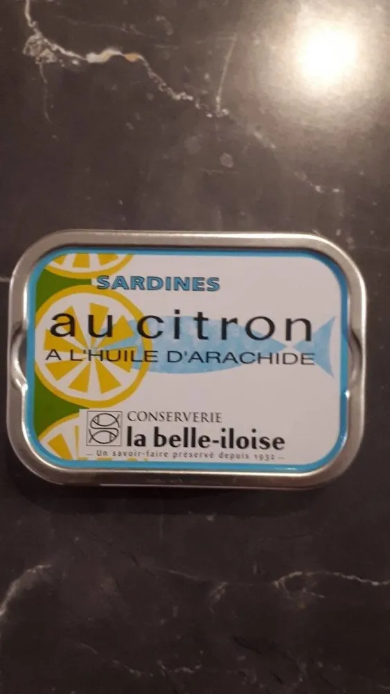 Sardines au citron à l'huile d'arachide