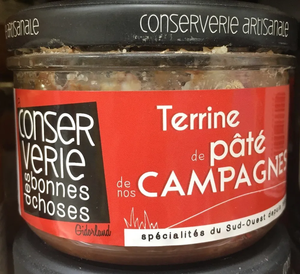Terrine de pâté de nos campagnes