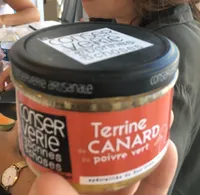 Terrine de canard au poivre vert