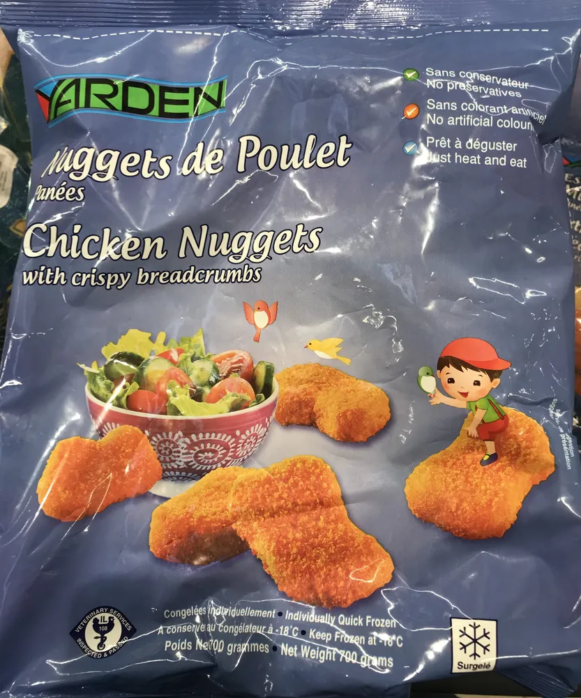 Nuggets De Poulet panés