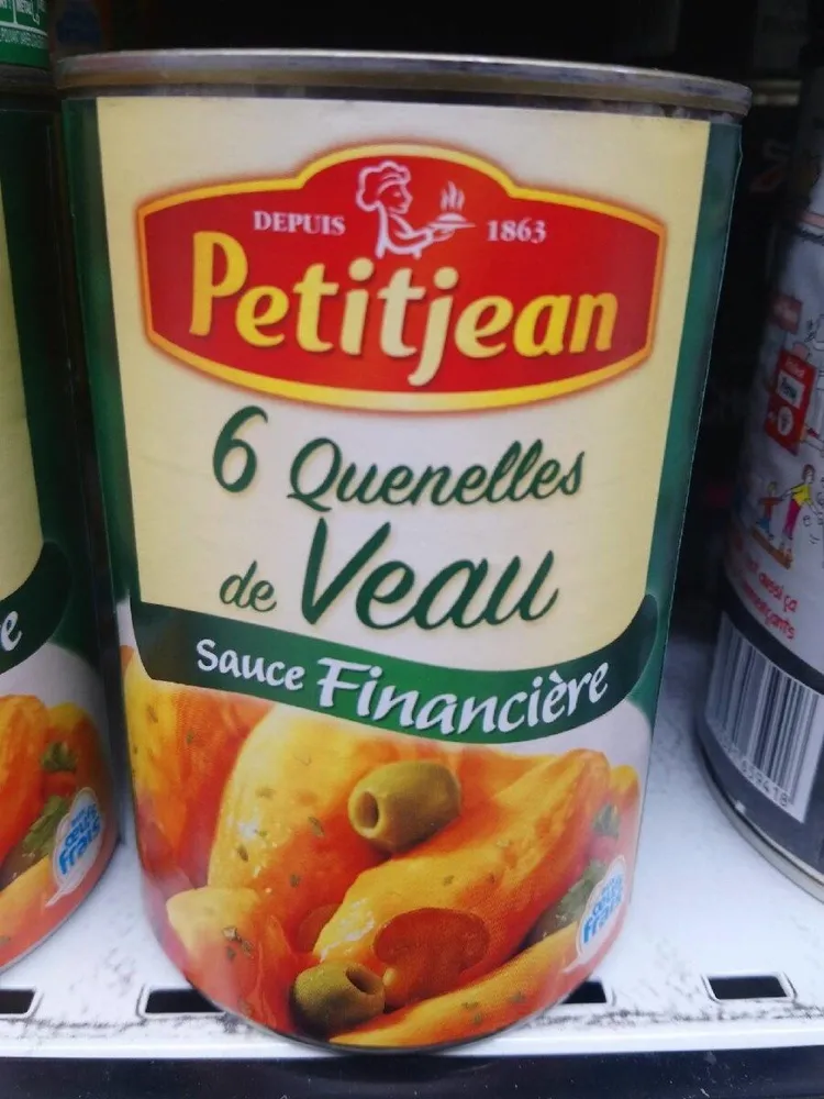 Quenelle de veau sauce financière