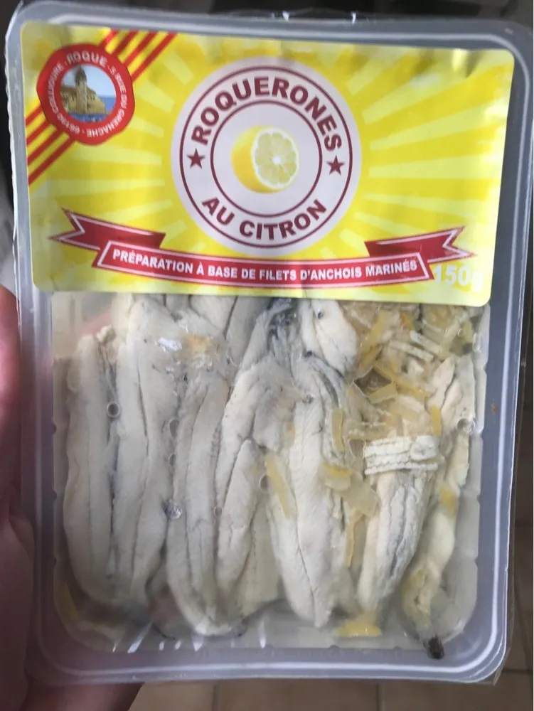 Anchois marinés au citron